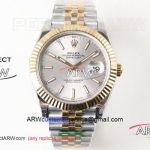 EX Factory Rolex Datejust II 41MM Swiss 2836 Watch - Silver Dial Gold And Steel Jubilee Band